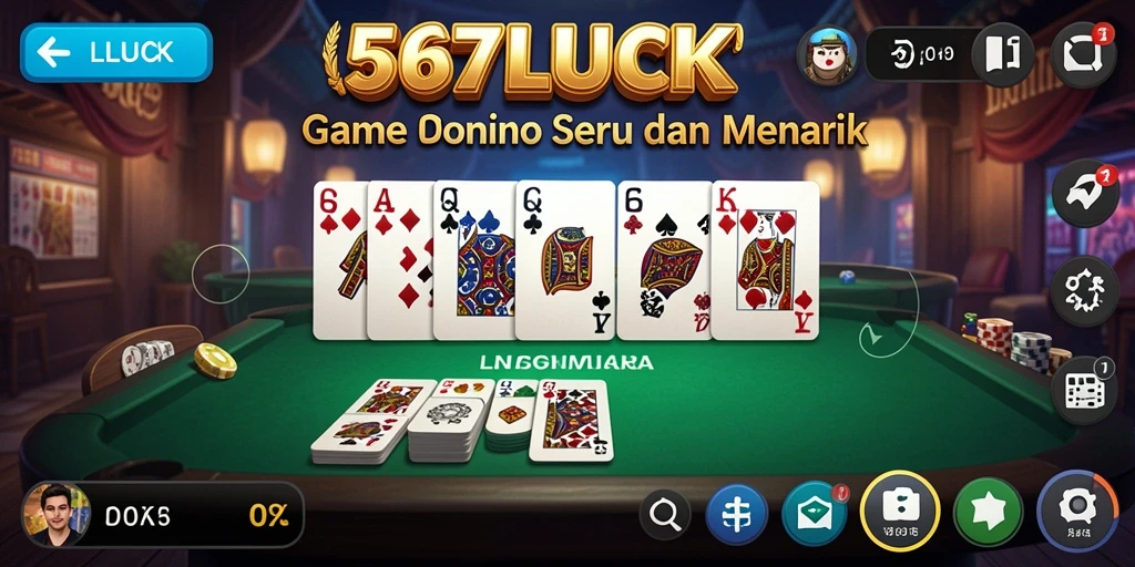 Screenshot gameplay 567LUCK yang menunjukkan serunya bermain Domino.