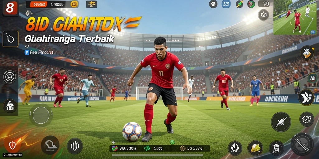 Tampilan gameplay seru dengan berbagai pilihan olahraga di 8ID.