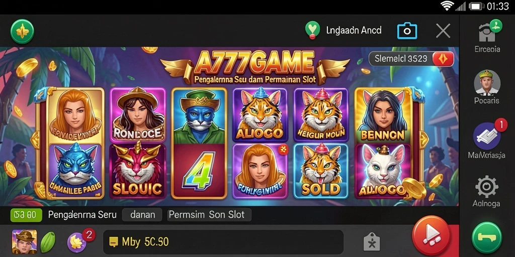 Screenshot A777GAME menampilkan gameplay menarik dengan grafik yang memukau.