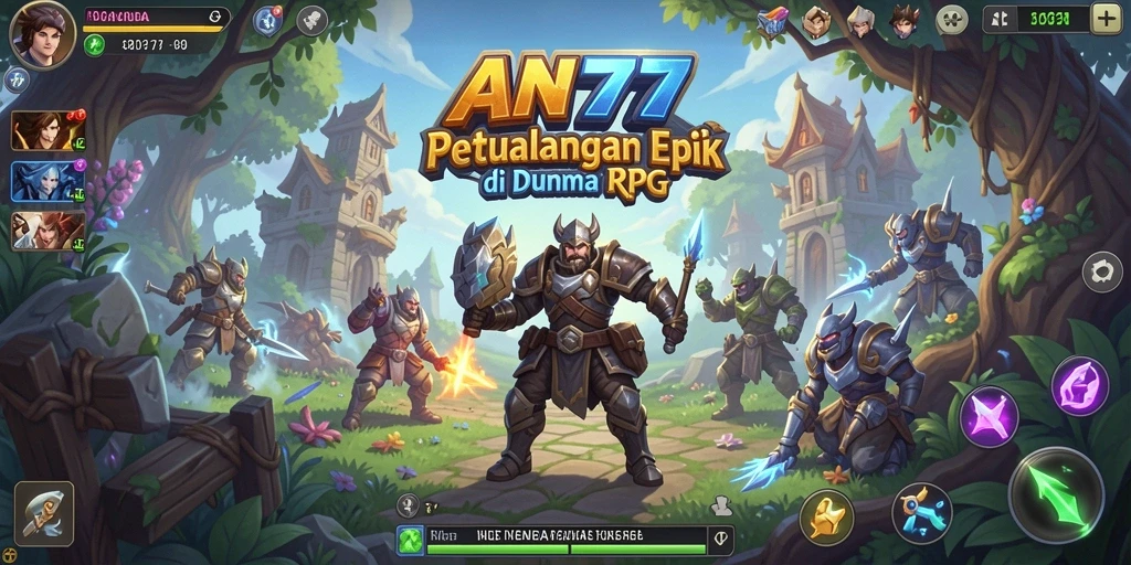 Tampilan dinamis dari gameplay RPG AN777 yang penuh aksi.