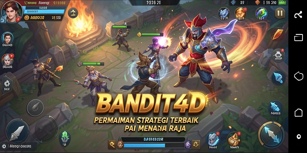 Tampilan menarik dari pertempuran strategis dalam BANDIT4D.