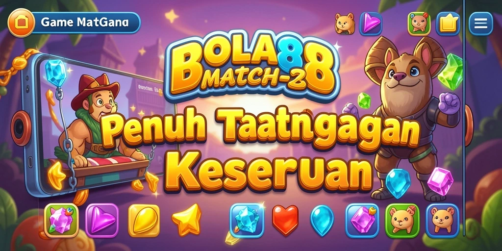 Gameplay seru BOLA88 dengan berbagai tantangan Match-3.