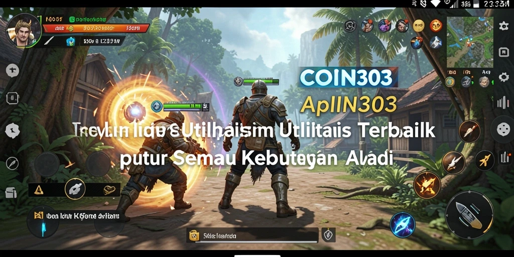 Tampilan antarmuka aplikasi COIN303 yang sederhana dan efektif.