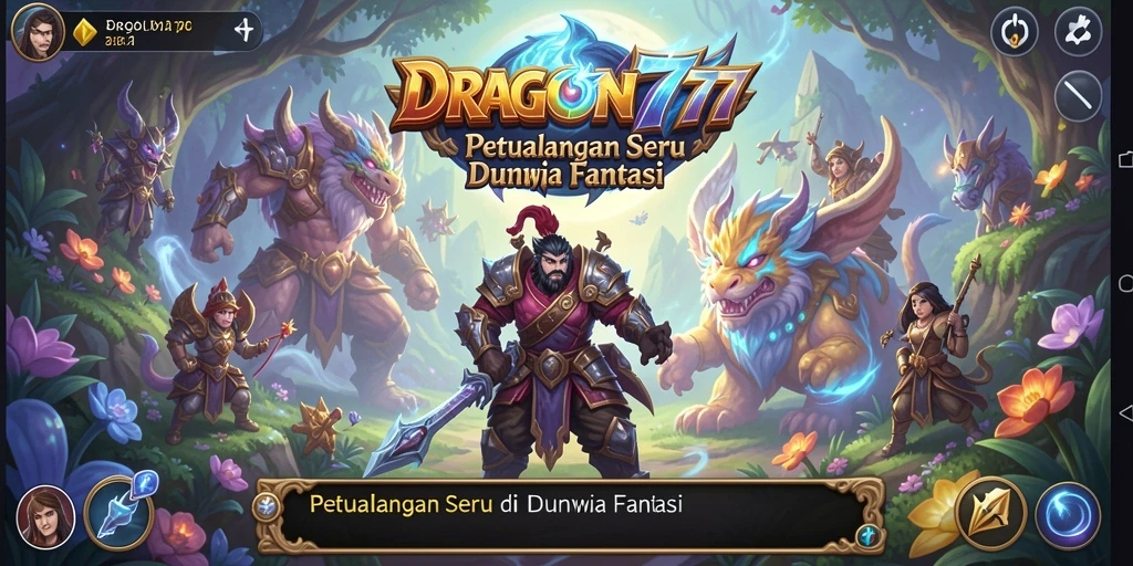 Tampilan gameplay seru dari DRAGON777 yang penuh aksi.