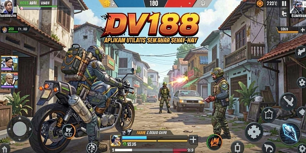 Screenshot utama DV188 menampilkan tampilan antarmuka yang user-friendly.