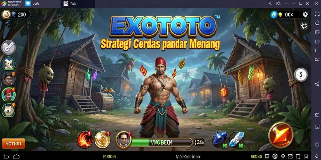 Tampilan gameplay menarik dari EXOTOTO dengan strategi yang mendalam.