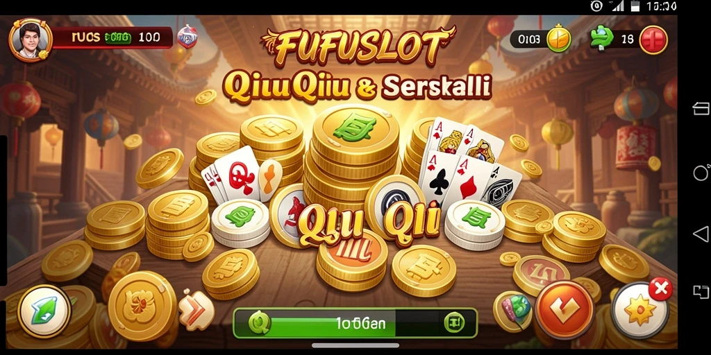 Tampilan gameplay yang menarik di FUFUSLOT dengan momen seru QiuQiu.