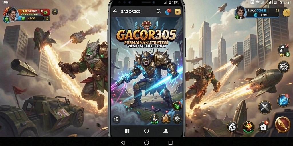 Tampilan gameplay menegangkan dan strategis dalam GACOR305.
