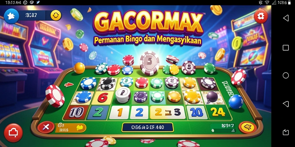 Tampilan gameplay GACORMAX menampilkan suasana Bingo yang seru.