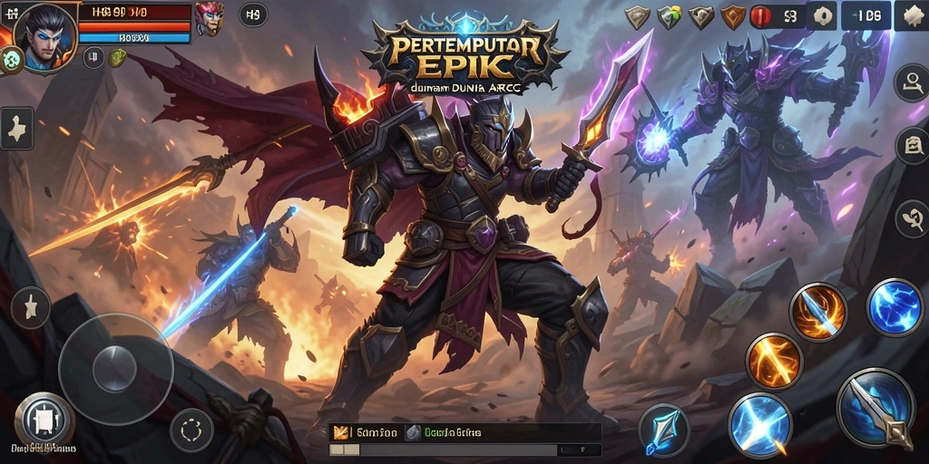Screenshot gameplay H89 yang menampilkan pertempuran seru dan karakter utama.