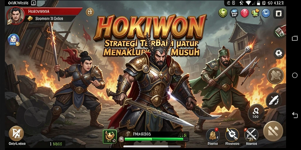 Tampilan menarik dari gameplay HOKIWON yang intens