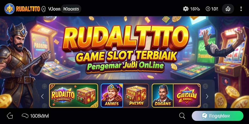 Screenshot RUDALTOTO menunjukkan gameplay Slot yang mendebarkan dan penuh warna.