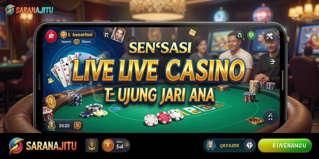 Gameplay Live Casino yang menarik dan interaktif dari SARANAJITU.