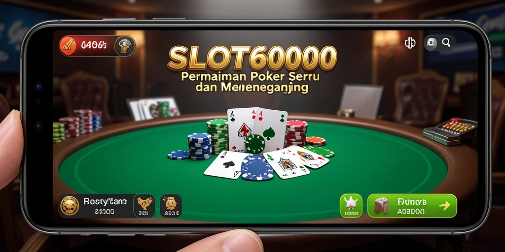 Tampilan gameplay SLOT6000 yang seru dan interaktif dalam permainan Poker.