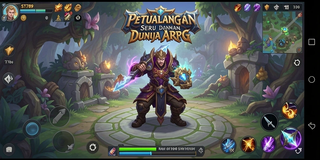 Tampilan gameplay seru dalam dunia ARPG ST789.