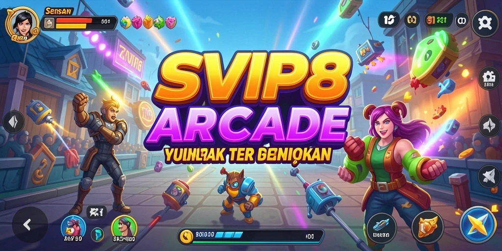 Tampilan gameplay seru dan colorful dari SVIP8.